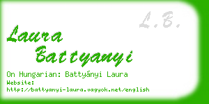 laura battyanyi business card